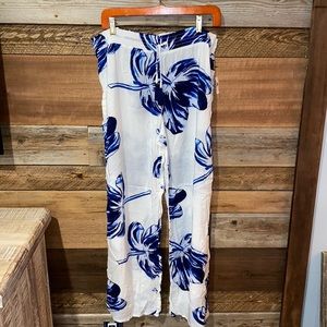 Gap Body Tropical Lounge Wide leg Pants L